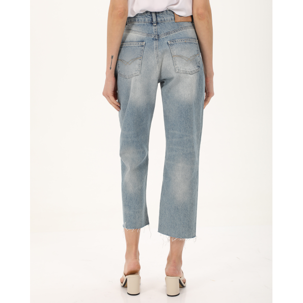 Γυναικείο cropped jean παντελόνι ATTRATTIVO 9918485 μπλε