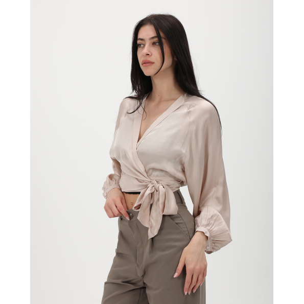 Γυναικείο κρουαζέ top ATTRATTIVO 91630264 ροζ 