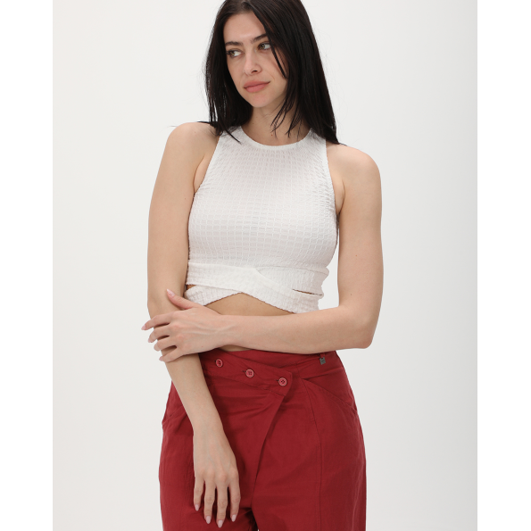 Γυναικείο top ATTRATTIVO 9918954 λευκό