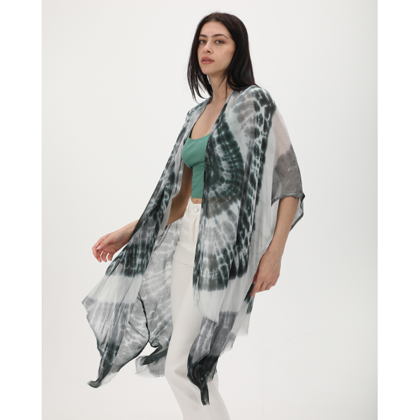 Γυναικείο κιμονό ATTRATTIVO 9919042 γκρι tie dye