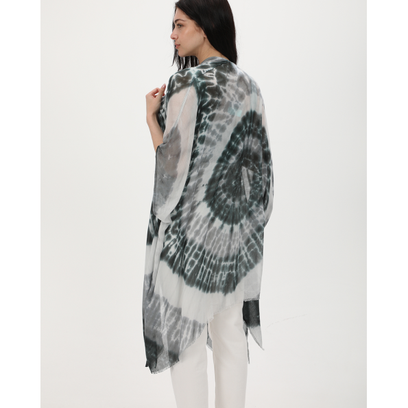 Γυναικείο κιμονό ATTRATTIVO 9919042 γκρι tie dye 