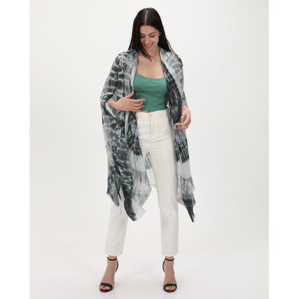 Γυναικείο κιμονό ATTRATTIVO 9919042 γκρι tie dye 