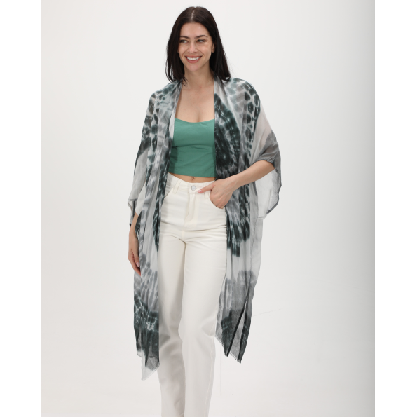 Γυναικείο κιμονό ATTRATTIVO 9919042 γκρι tie dye 