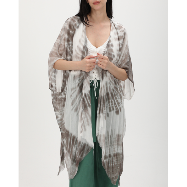 Γυναικείο κιμονό ATTRATTIVO 9919042 μπεζ tie dye
