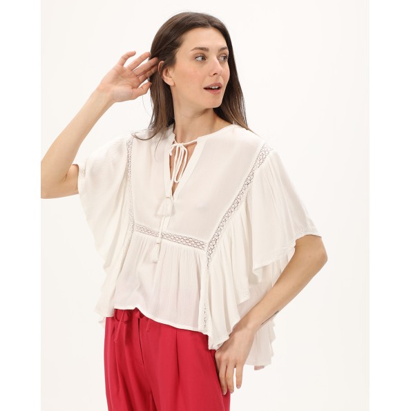 Γυναικεία tunic ATTRATTIVO 9919050 λευκή