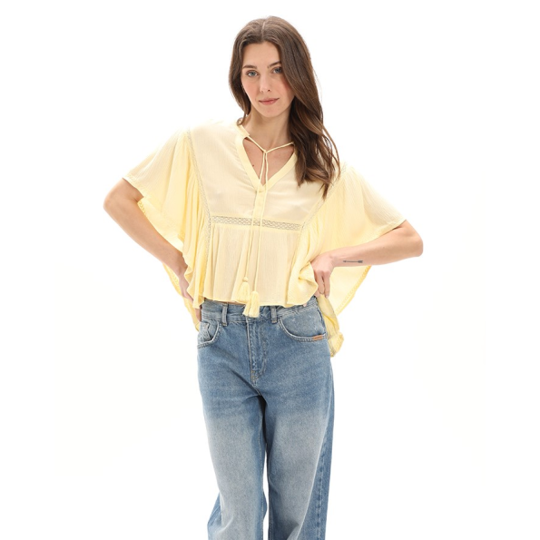 Γυναικεία tunic ATTRATTIVO 9919050 κίτρινη