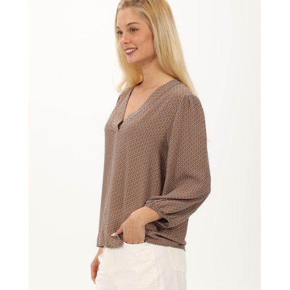 Γυναικεία tunic ATTRATTIVO 9919061 καφέ
