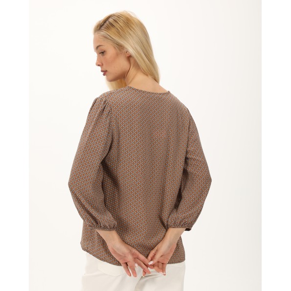 Γυναικεία tunic ATTRATTIVO 9919061 καφέ