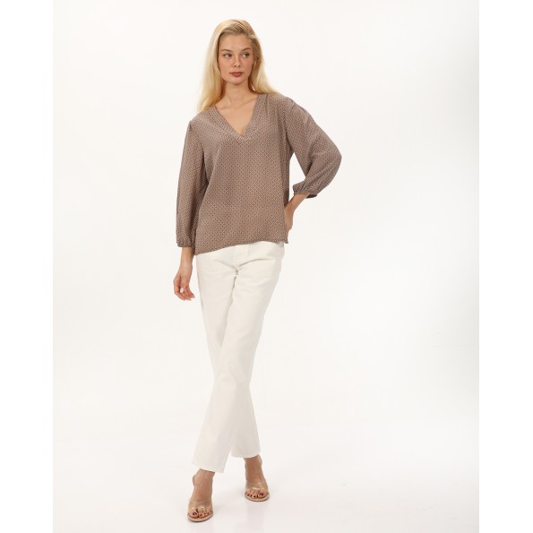 Γυναικεία tunic ATTRATTIVO 9919061 καφέ