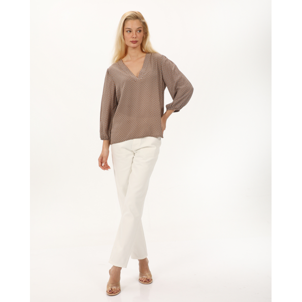 Γυναικεία tunic ATTRATTIVO 9919061 καφέ