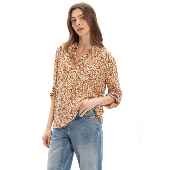 Γυναικεία tunic ATTRATTIVO 9919062 μπεζ floral 