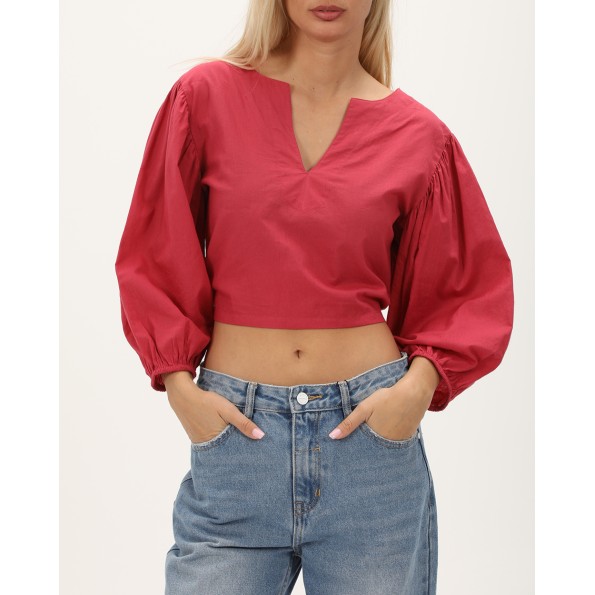 Γυναικείο crop top ALE 8918492 ροζ