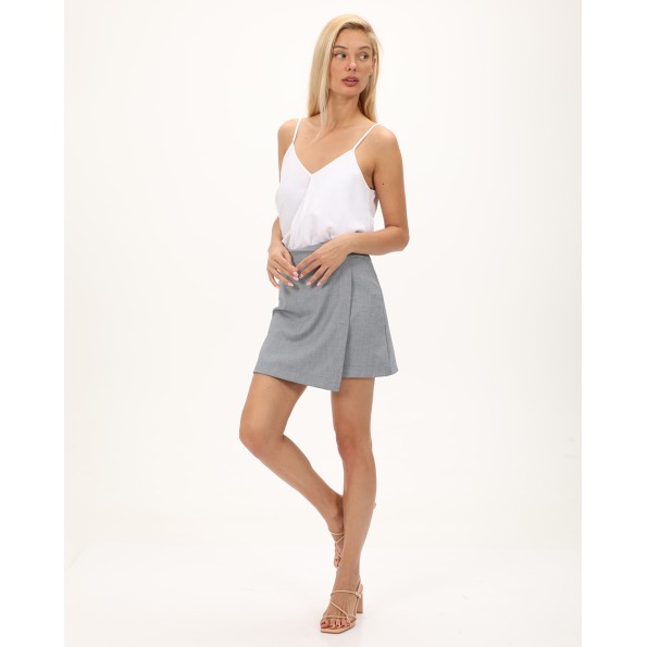 Γυναικεία wrap mini φούστα ALE 81110519 γαλάζια