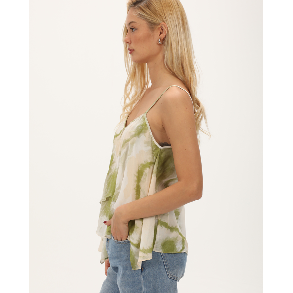 Γυναικείο τοπ ALE 81113329 tie-dye πράσινο 