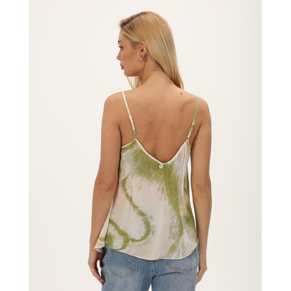Γυναικείο τοπ ALE 81113329 tie-dye πράσινο 