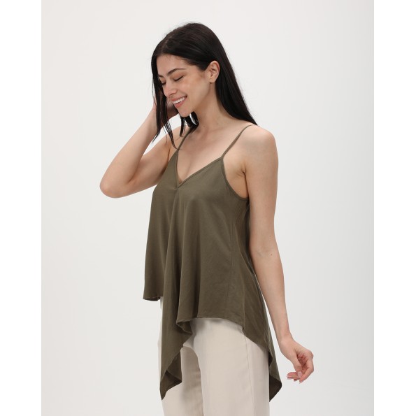 Γυναικείο top 'ALE 81259427 χακί Γυναικεία