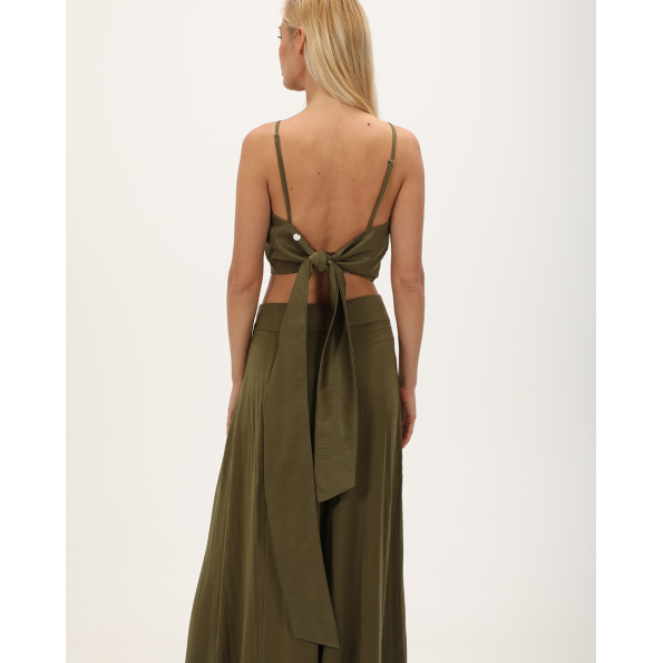 Γυναικείο crop top 'ALE 82256431 λαδί Γυναικεία