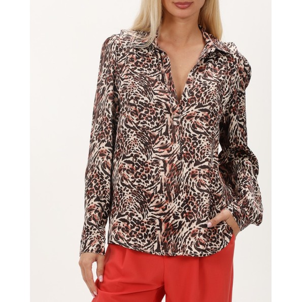 Γυναικεία tunic ALE 8918365 μαύρη animal print