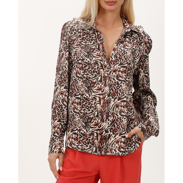 Γυναικεία tunic ALE 8918365 μαύρη animal print