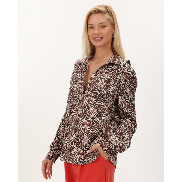 Γυναικεία tunic ALE 8918365 μαύρη animal print