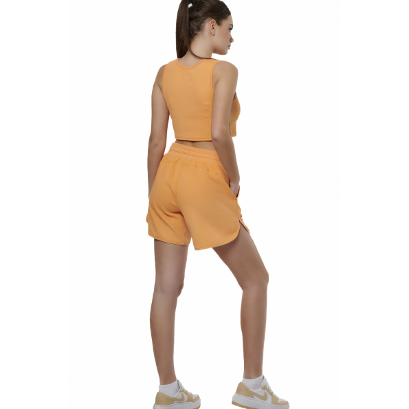 Γυναικείο cropped top BODY ACTION 041515-01 πορτοκαλί