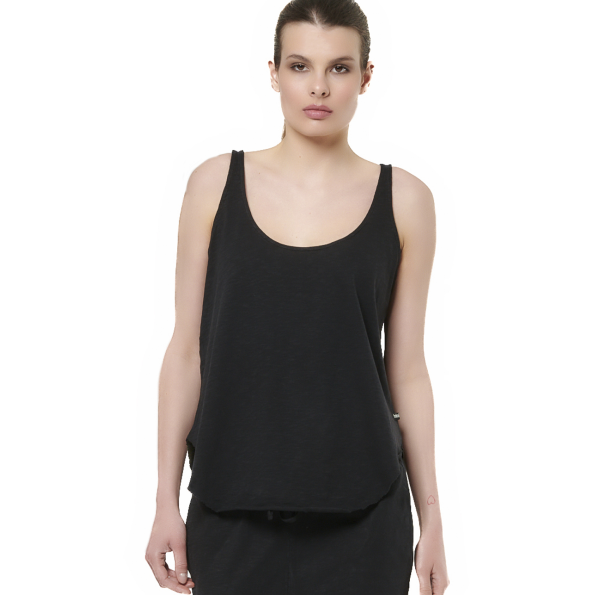 Γυναικείο tank top BODY ACTION 041517-01 μαύρο