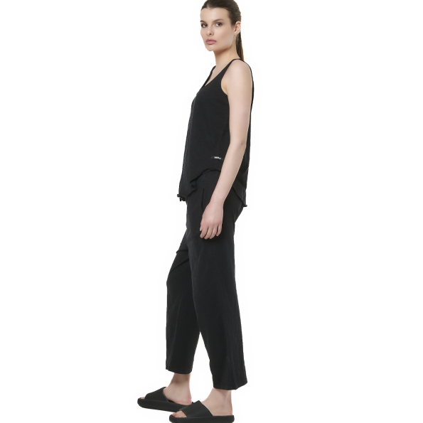 Γυναικείο tank top BODY ACTION 041517-01 μαύρο