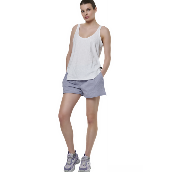 Γυναικείο tank top BODY ACTION 041517-01 λευκό