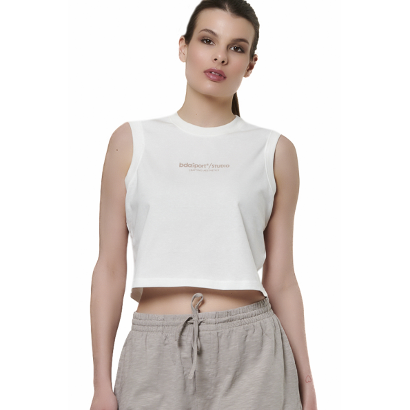 Γυναικείο top BODY ACTION 041519-01 λευκό