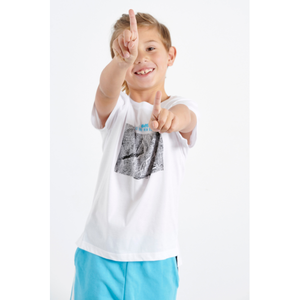 Παιδικό t-shirt BODYTALK 1201-755828 λευκό