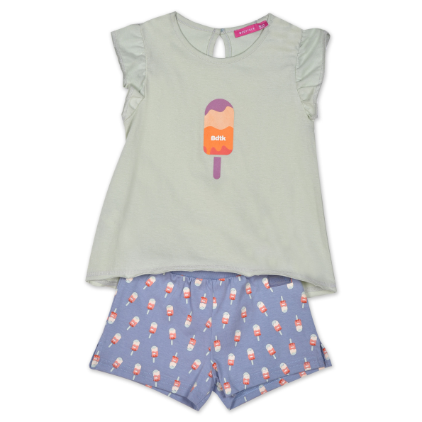 Παιδικό σετ απο t-shirt και σορτς BODYTALK 1231-743299 πράσινο μπλε