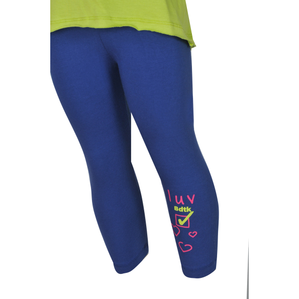 Παιδικό σετ από t-shirt και κολάν BODYTALK 1201-743799 πράσινο μπλε