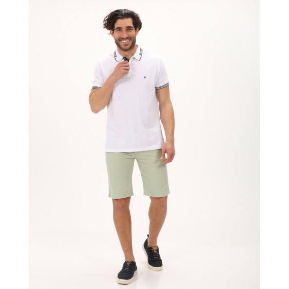 Ανδρική polo μπλούζα DORS 1134002.C01 λευκή