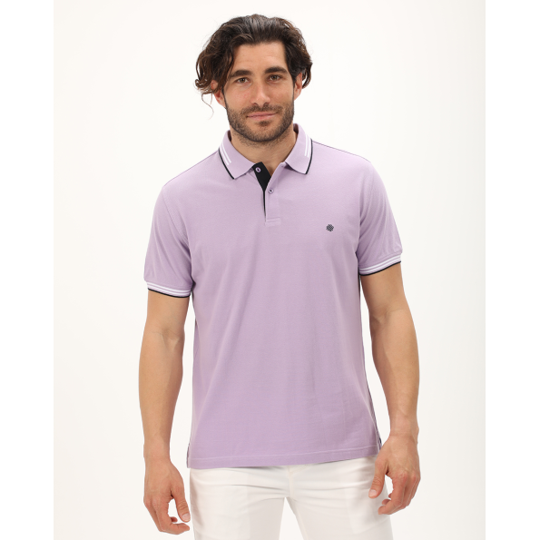 Ανδρική polo μπλούζα DORS 1134002.C03 λιλά