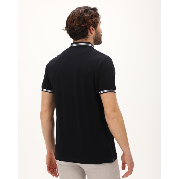 Ανδρική polo μπλούζα DORS 1134002.C04 μπλε ναυτικό
