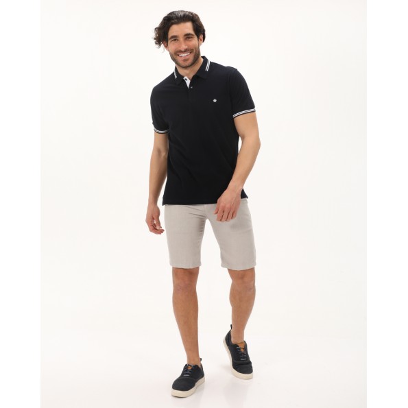 Ανδρική polo μπλούζα DORS 1134002.C04 μπλε ναυτικό