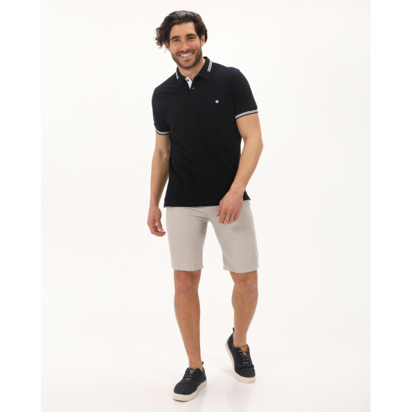 Ανδρική polo μπλούζα DORS 1134002.C04 μπλε ναυτικό