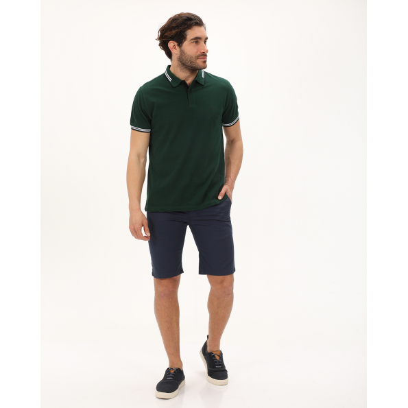 Ανδρική polo μπλούζα DORS 1134002.C06 πράσινη
