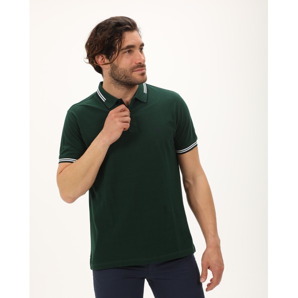 Ανδρική polo μπλούζα DORS 1134002.C06 πράσινη