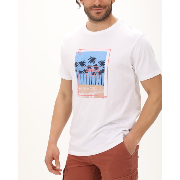 Ανδρικό t-shirt DORS 1136024.C01 λευκό
