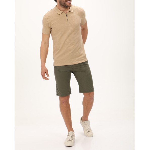 Ανδρική chino βερμούδα DORS 2136001.C10 χακί