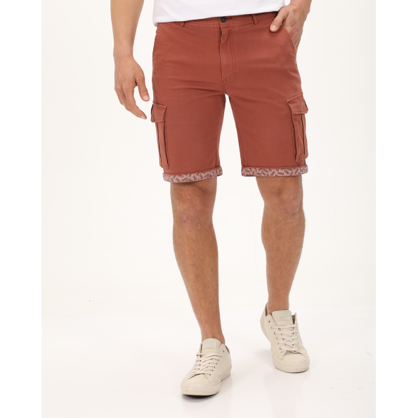 Ανδρική cargo βερμούδα DORS 2136004.C02 καφέ