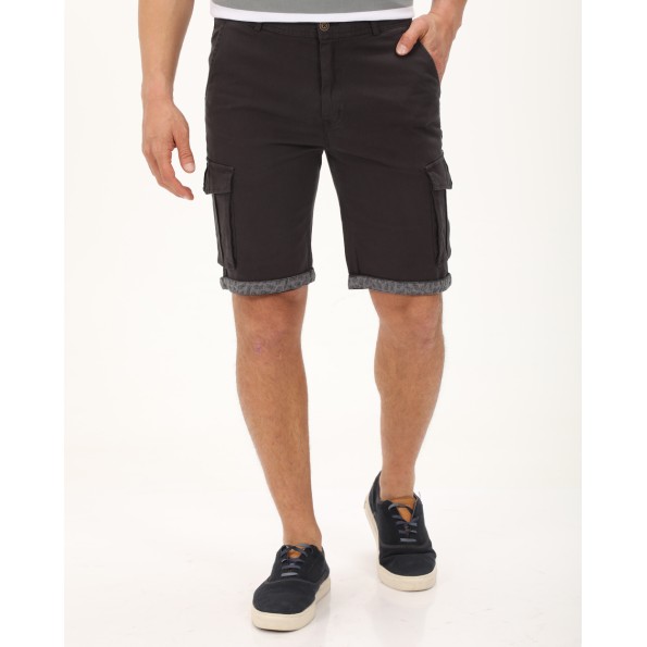 Ανδρική cargo βερμούδα DORS 2136004.C06 ανθρακί