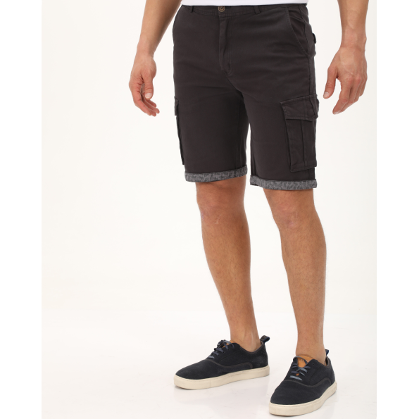 Ανδρική cargo βερμούδα DORS 2136004.C06 ανθρακί