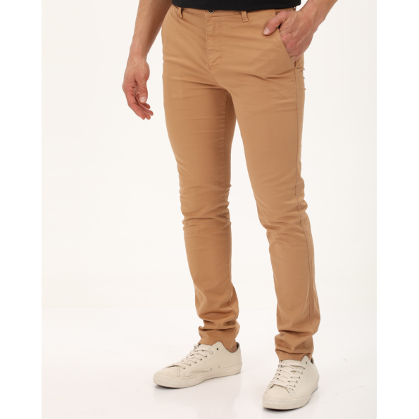Ανδρικό chino παντελόνι DORS 2036001.C04 καφέ