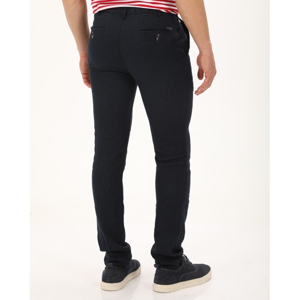 Ανδρικό chino παντελόνι DORS 2036004.C02 μπλε ναυτικό