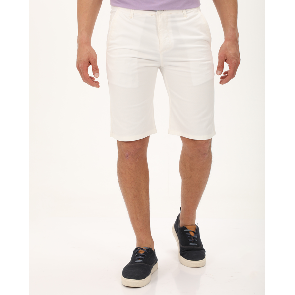Ανδρική chino βερμούδα DORS 2136001.C01 λευκή
