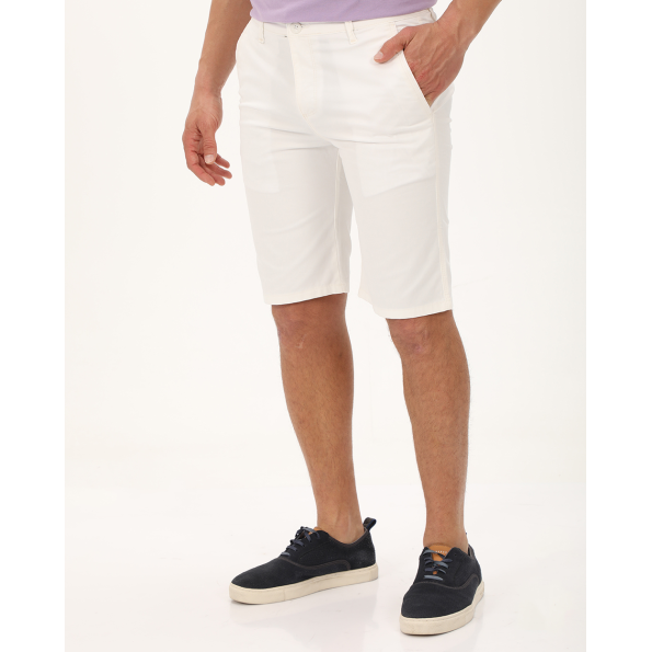 Ανδρική chino βερμούδα DORS 2136001.C01 λευκή