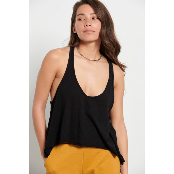 Γυναικείο tank top BODYTALK 1231-906521 μαύρο