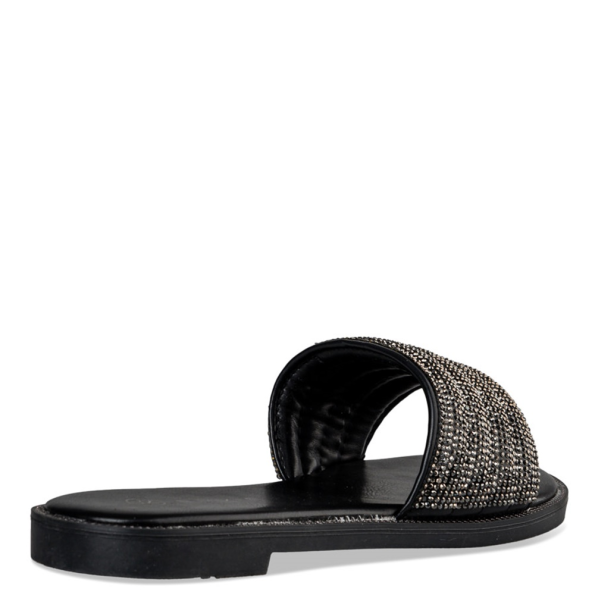Γυναικεία flat σανδάλια ENVIE E96-19018 μαύρα